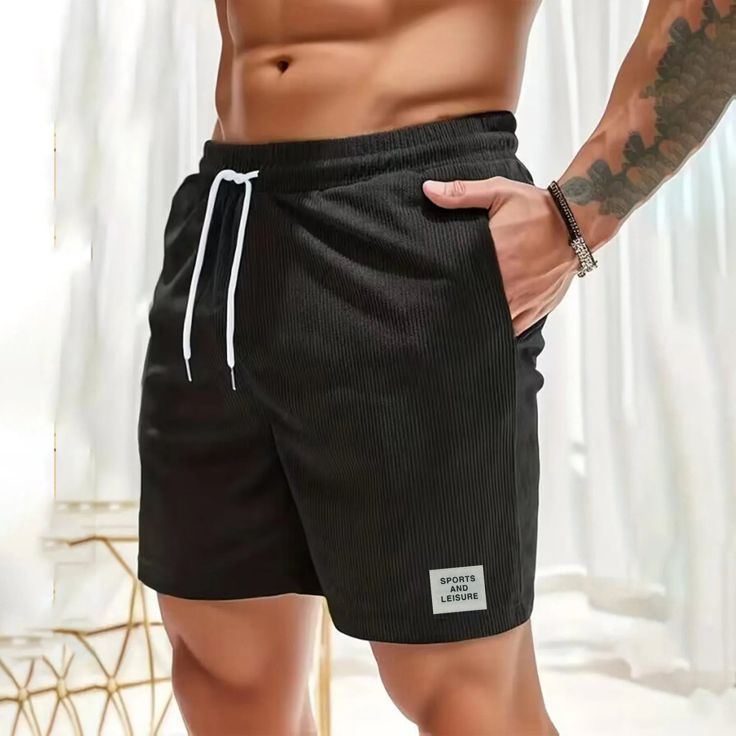 Herren Cord-Shorts