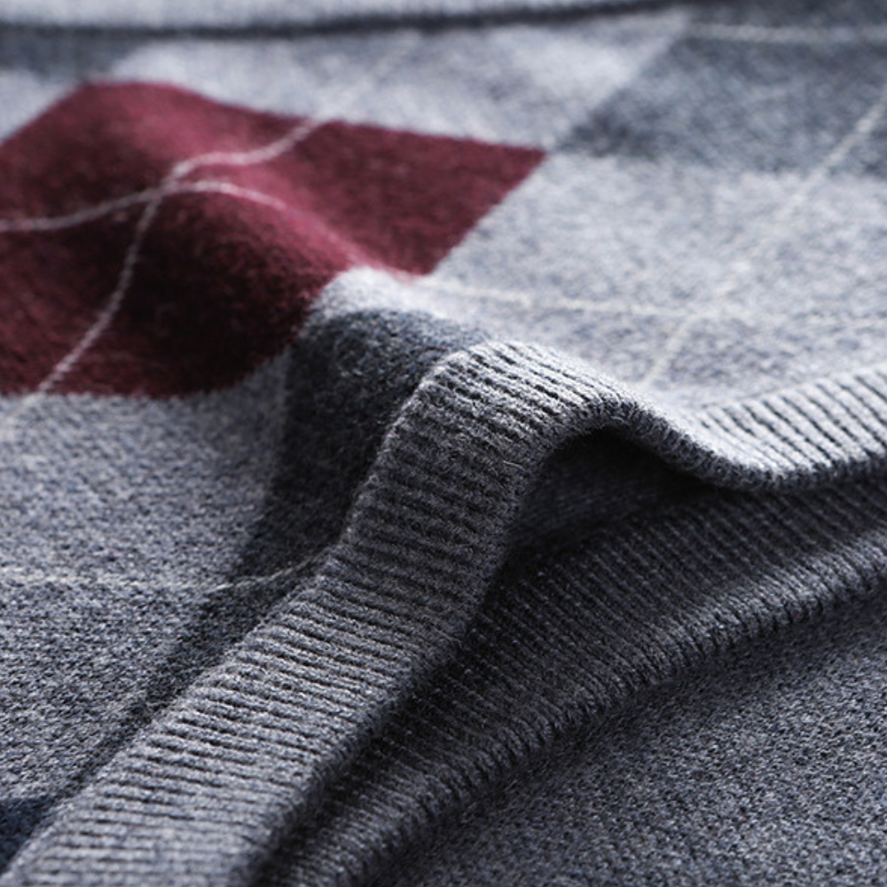 Ärmelloser Pullover mit V-Ausschnitt