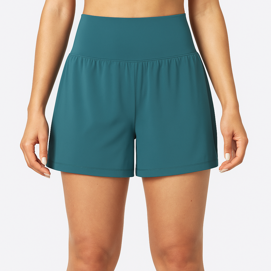 Yoga-Shorts mit hoher Taille