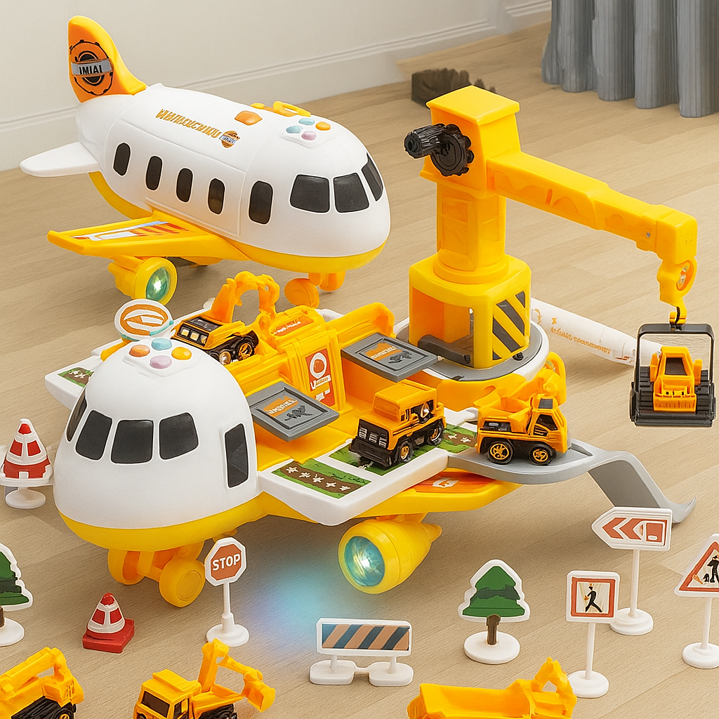 Abenteuerliches Flugzeug-Spielset für Kinder