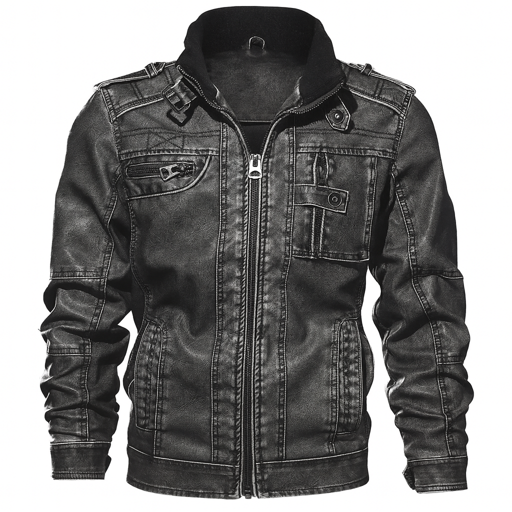 Premium-Motorrad-Lederjacke für Herren