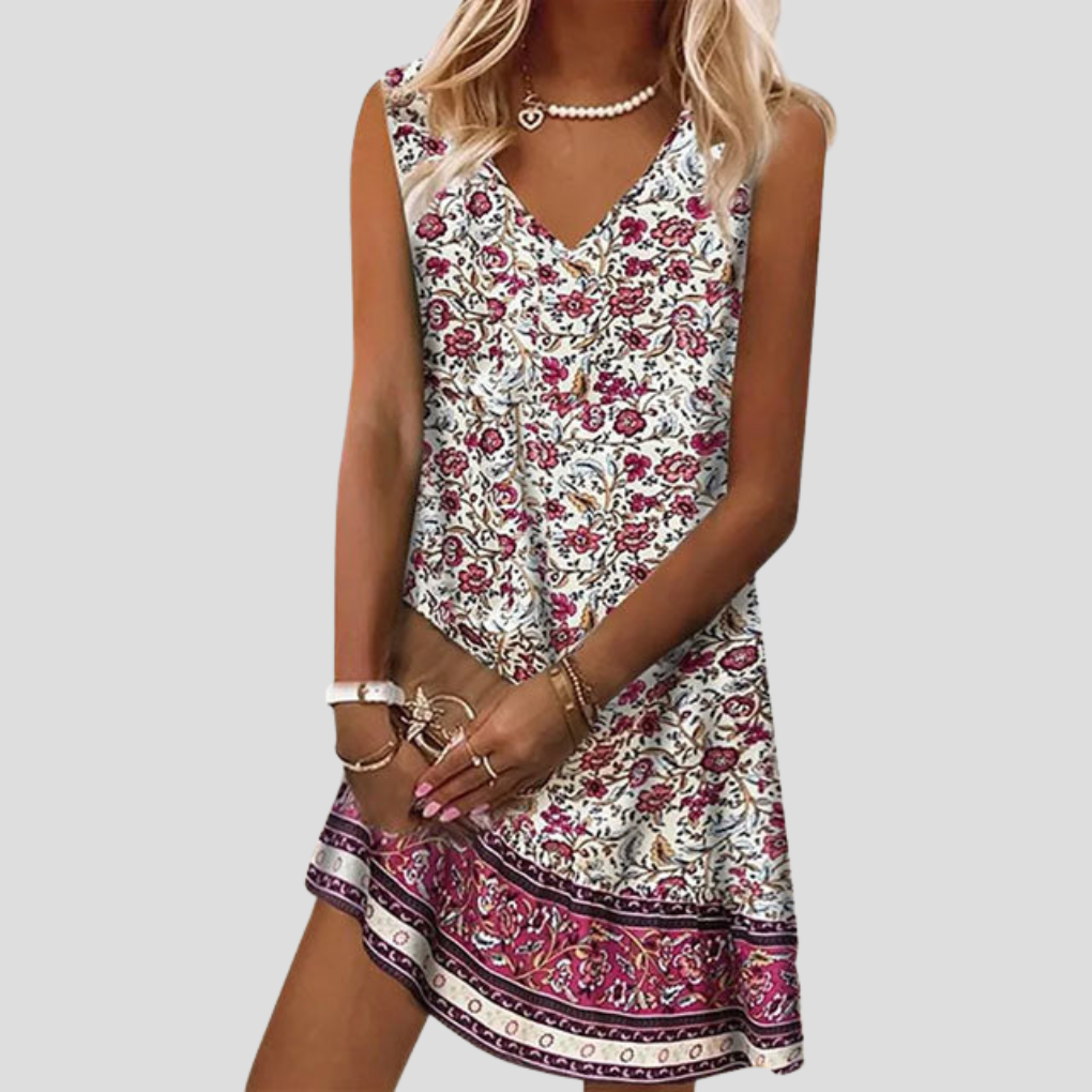 Strandkleid mit Blumenmuster für Damen