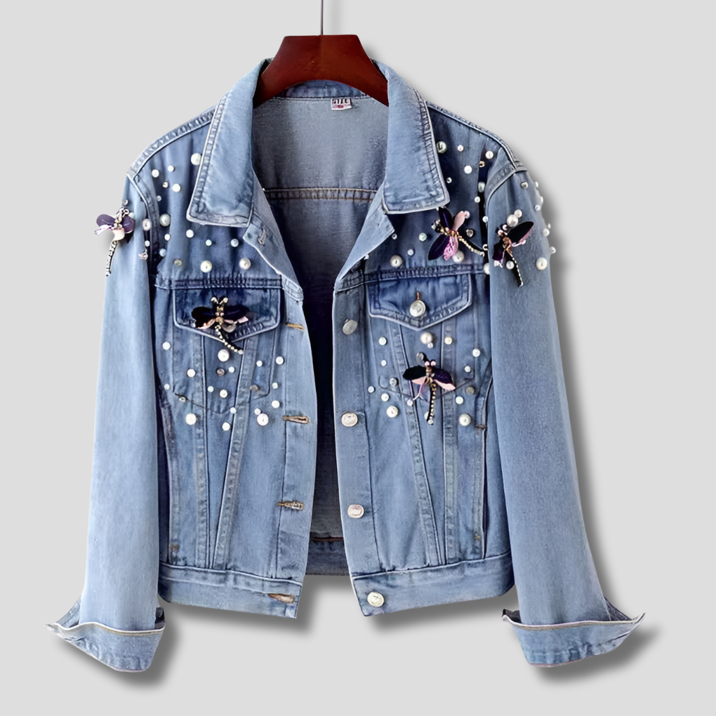 Auffällige Jeansjacke für Damen