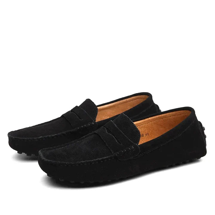 Elegante Herren-Loafer aus Wildleder im italienischen Stil