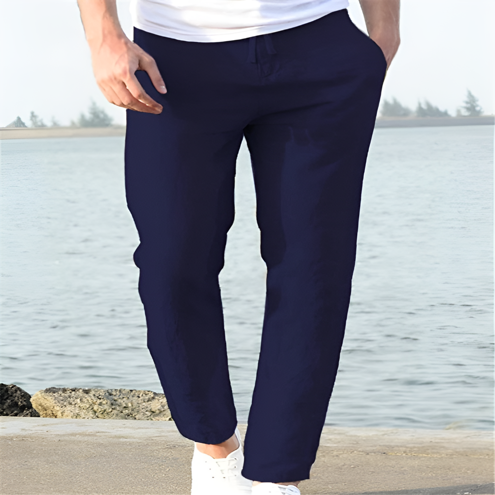 Herren Leinenhose Casual Style für warme Tage