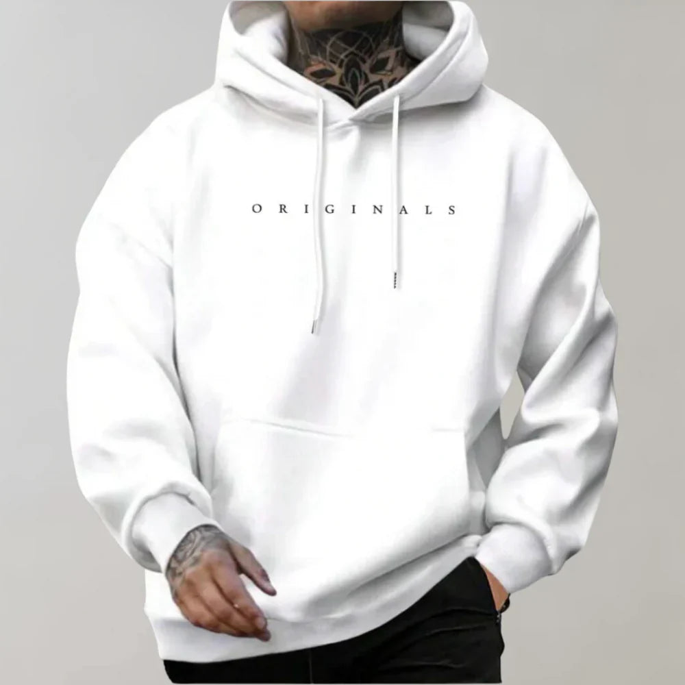 Stylischer Herren Hoodie mit Kapuze und praktischer Tasche