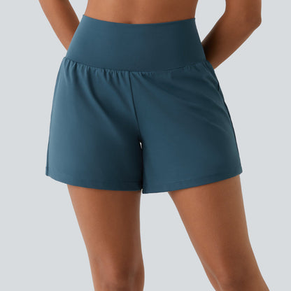 Mira Yoga Shorts – 2-in-1 Ontwerp, Hoge Taille, Ademend Materiaal-5