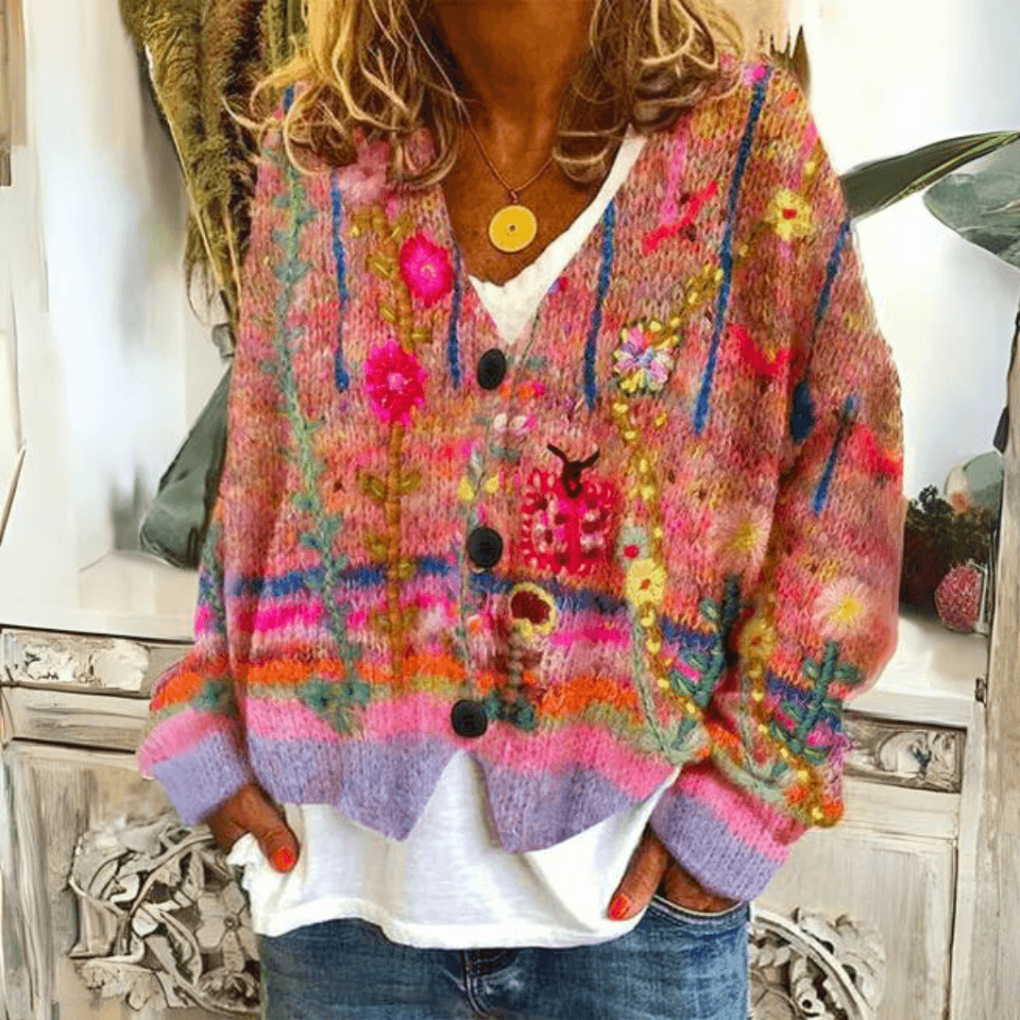 Weicher Kaschmir-Strickcardigan