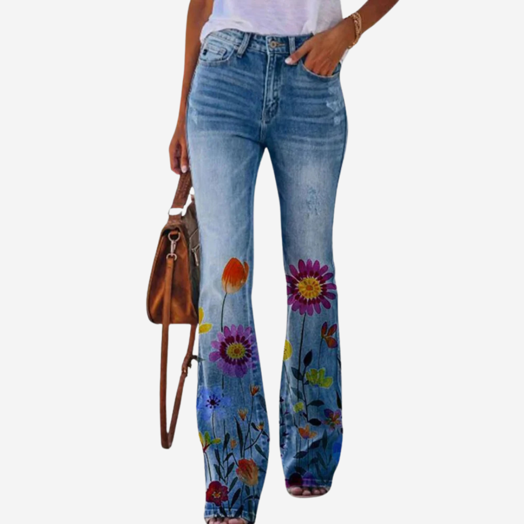 Damen-Flared-Hose mit schmeichelhafter Passform und stilvollem Design