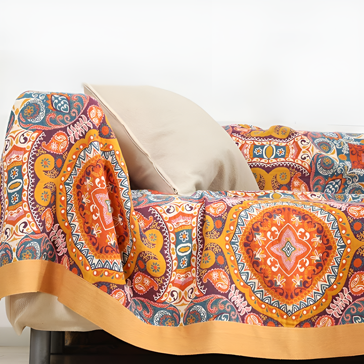 Boho Wendedecke – Künstlerische Wärme mit doppelseitigem Design