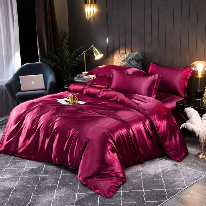 Seidiges Satin-Bettwäscheset: Verwöhnen Sie sich mit luxuriösem Komfort und elegantem Design