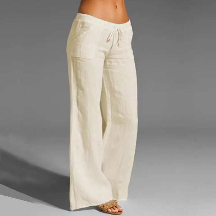 Luftige Leinenhose für Damen mit entspanntem Schnitt