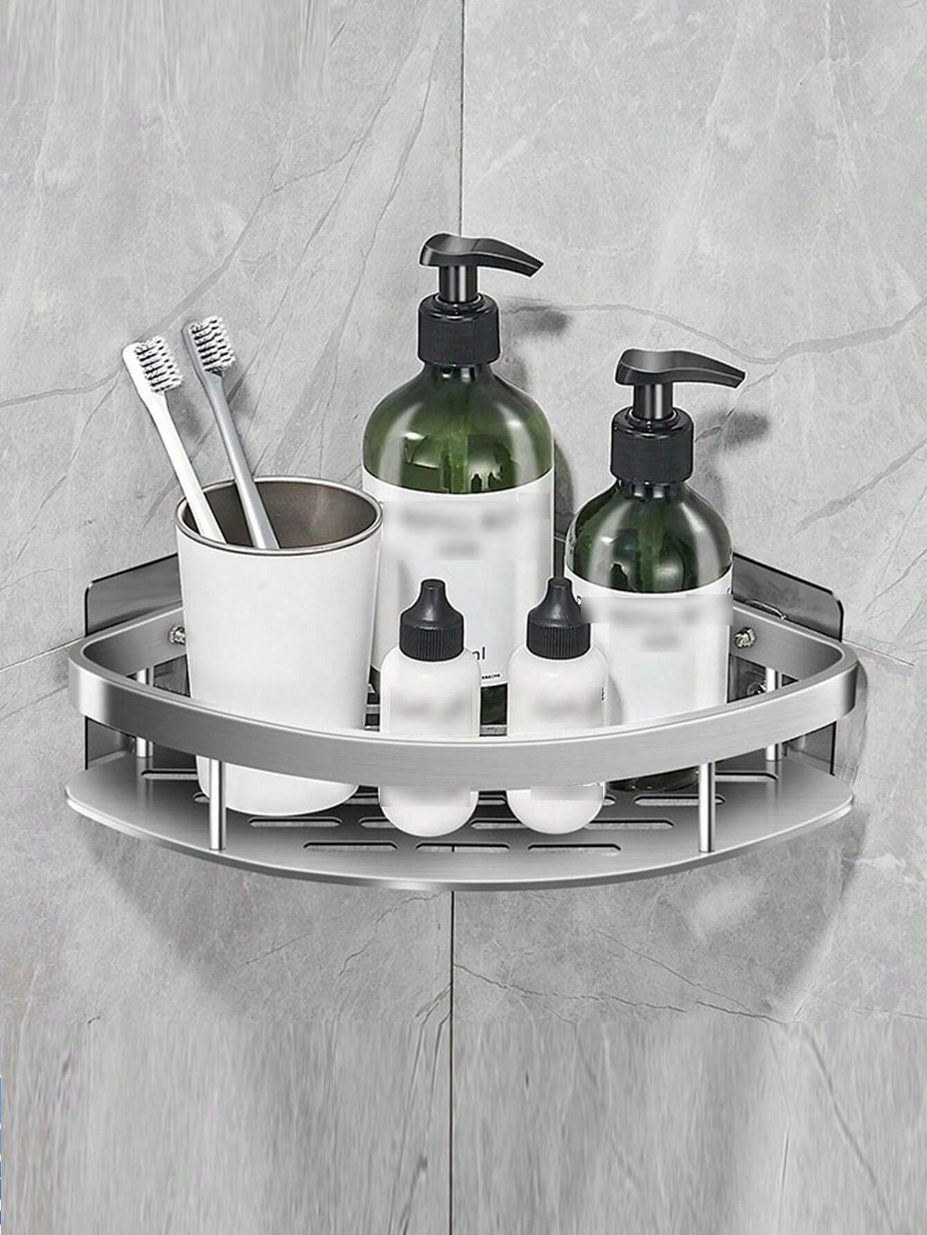 Modernes Duschregal aus Aluminium mit Selbstklebe