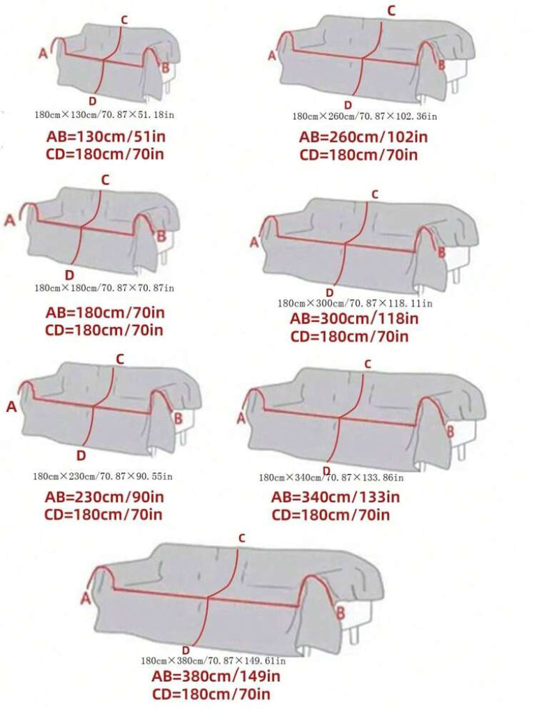 Chenille-Sofahandtuch im Bohème-Stil