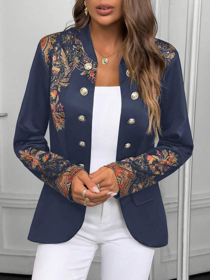 Klassischer Tweed-Cardigan mit Reverskragen und Doppelreiher