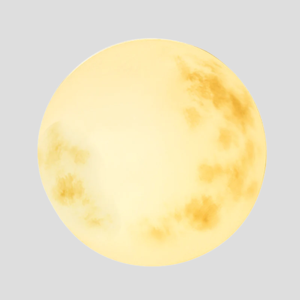 Mondförmige Gartenlampe