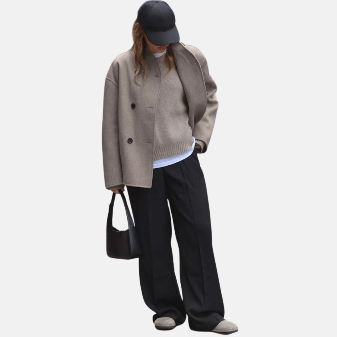 Vintage Wolljacke für Damen mit klassischem Schnitt