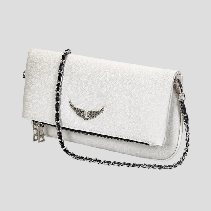 Elegante Ledertasche mit Kettenriemen