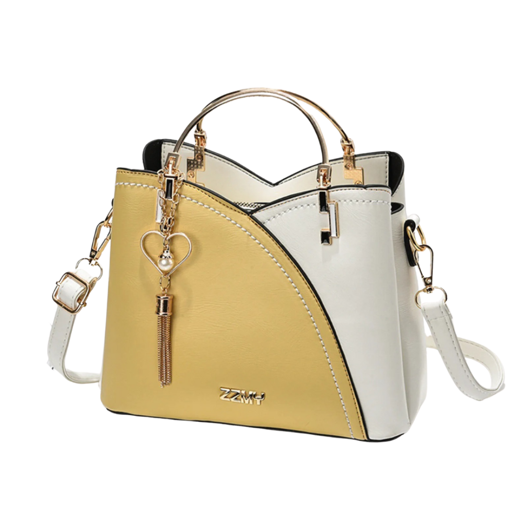 Luxetote – Vintage Patchwork PU-Lederhandtasche für Damen