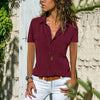Elegante Bluse mit kurzen Ärmeln