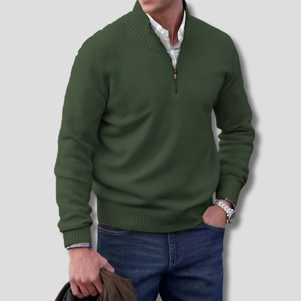 Herren-Pullover mit halbem Reißverschluss – Stilvolle Wahl zum Kombinieren
