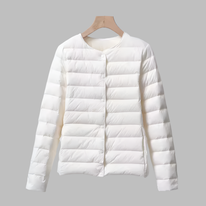 Kragenloser, tragbarer Puffer für Frühling und Winter