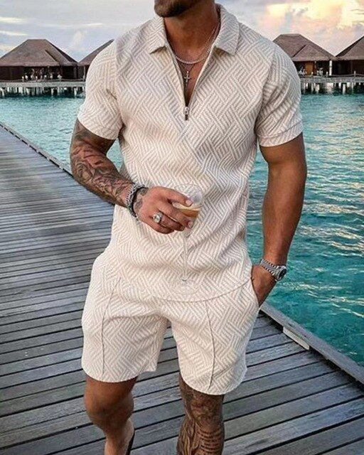 Herren Sommer-Set mit Polo und Shorts für Stil und Komfort