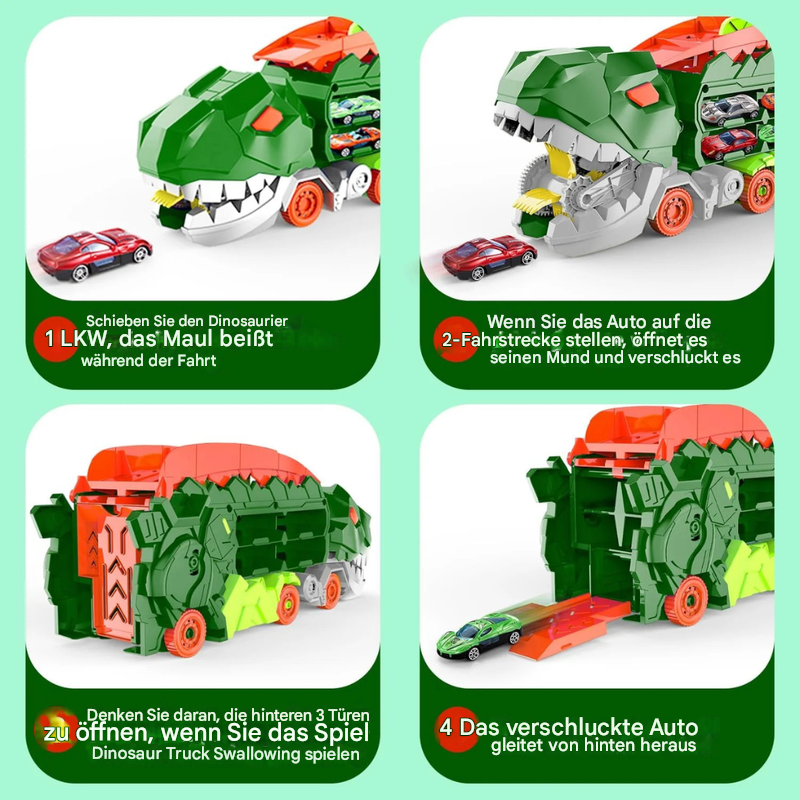 Dino City Transporter – Rennstrecke und verwandelbarer Truck