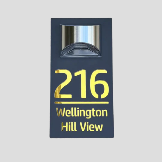 Solar-Hausnummernschild