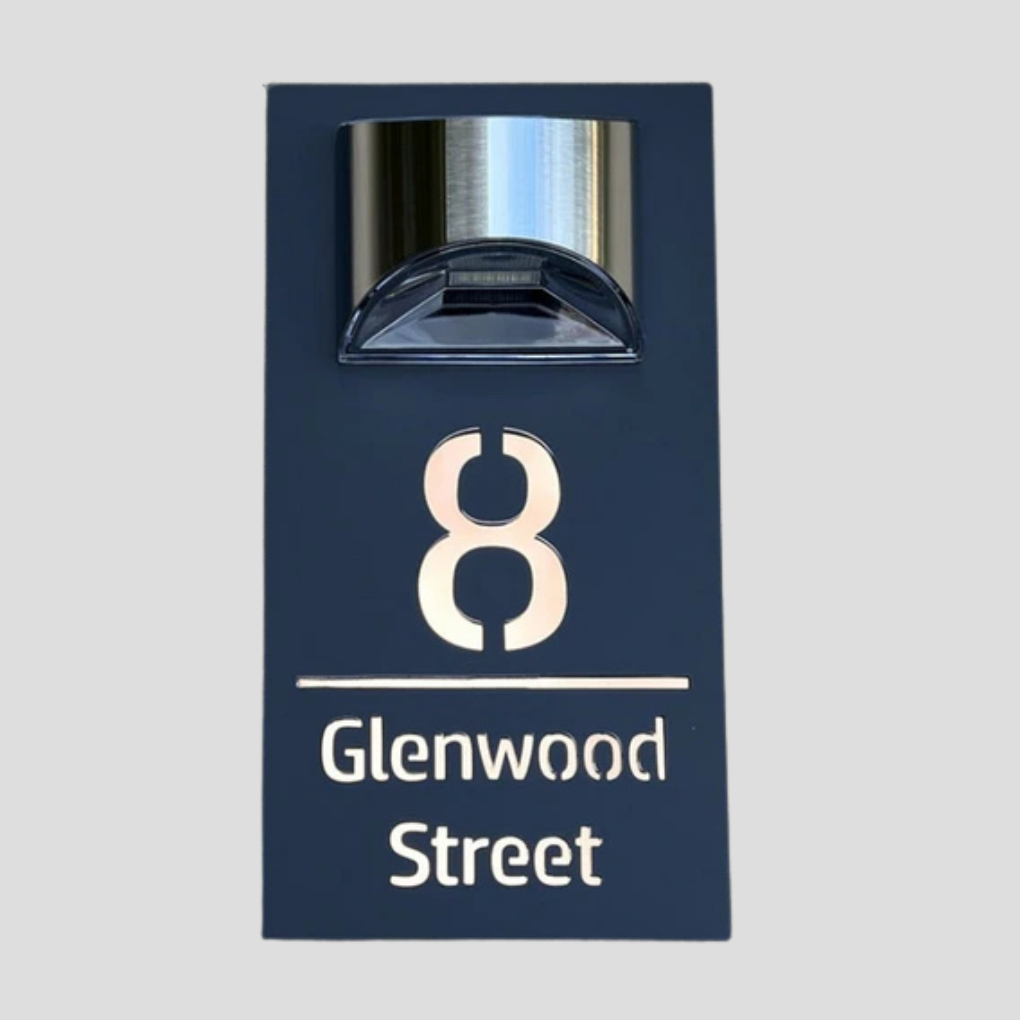 Solar-Hausnummernschild