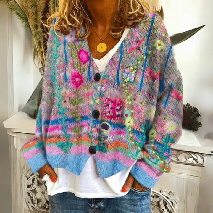 Weicher Kaschmir-Strickcardigan