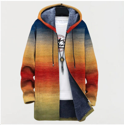 Retro-Farbblock-Weste für Herren