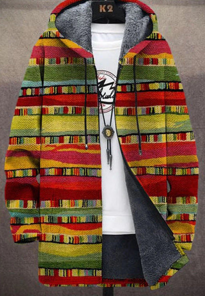 Retro-Farbblock-Weste für Herren