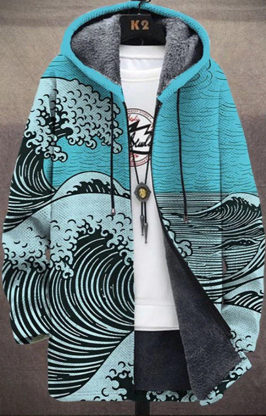 Retro-Farbblock-Weste für Herren