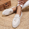 Damen-Loafer aus weichem Leder mit Slip-On-Design