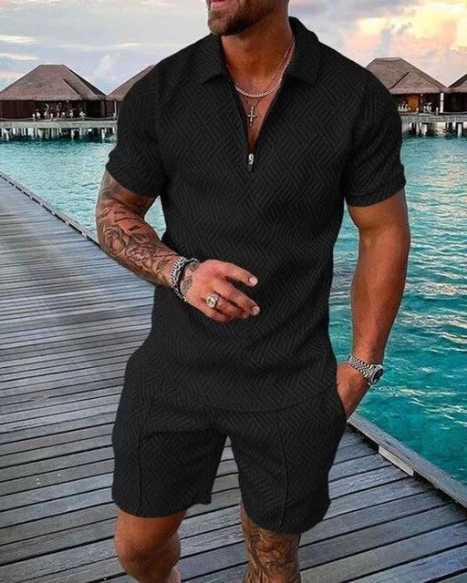 Herren Sommer-Set mit Polo und Shorts für Stil und Komfort