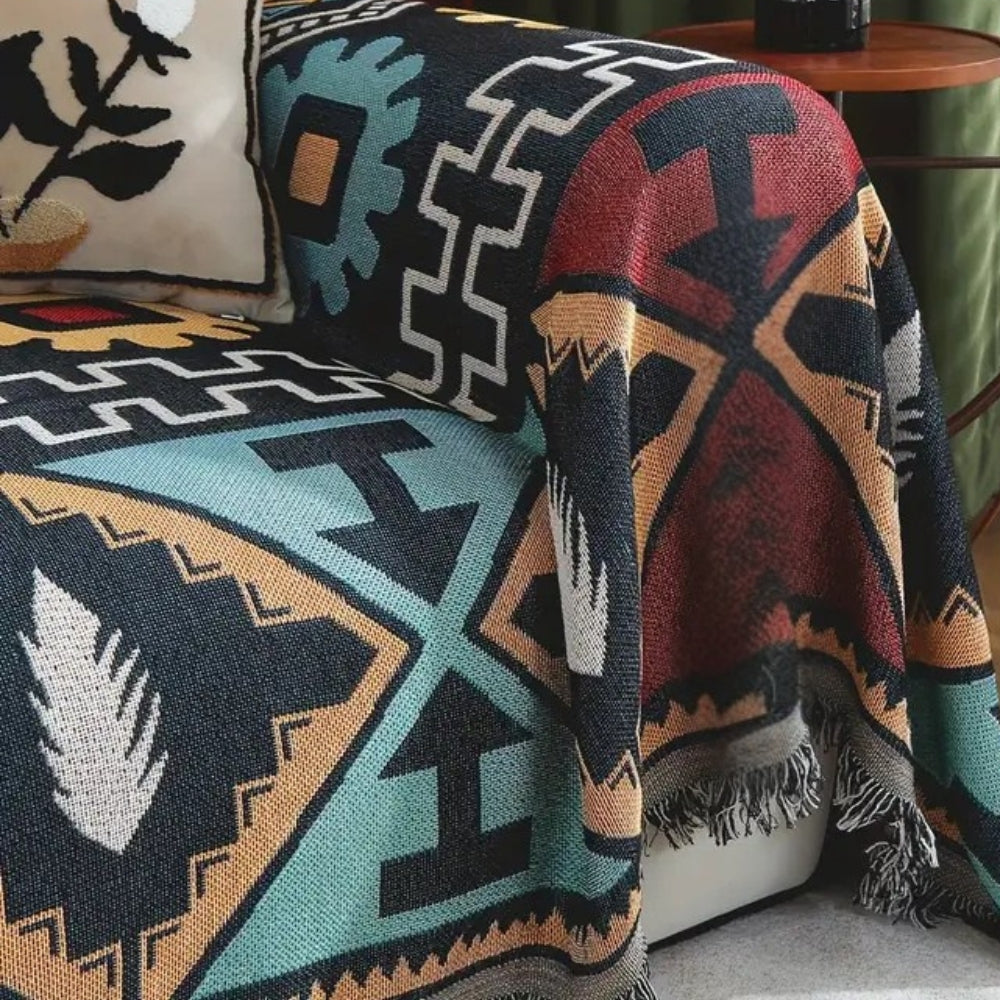 Sofabezug mit Azteken-Muster