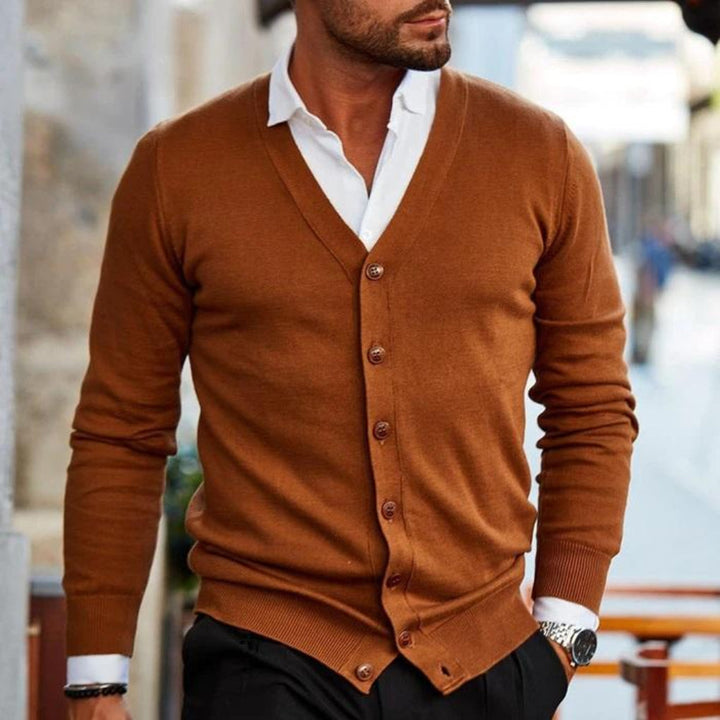 Baumwoll-Herren-Cardigan im Casual-Style