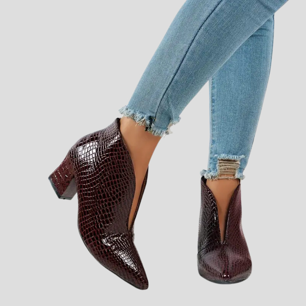 Damen-Stiletto-Ankle-Boots