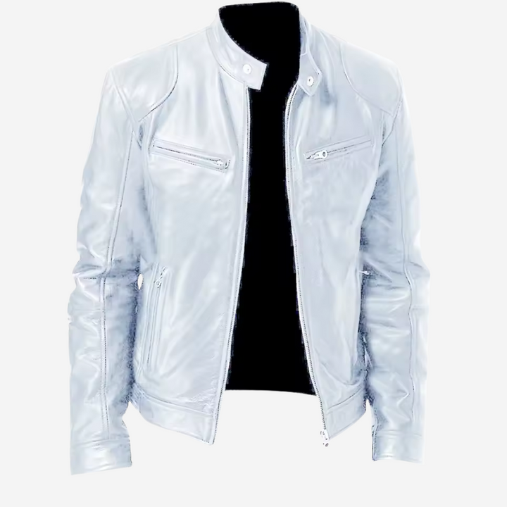 Klassische Herrenlederjacke