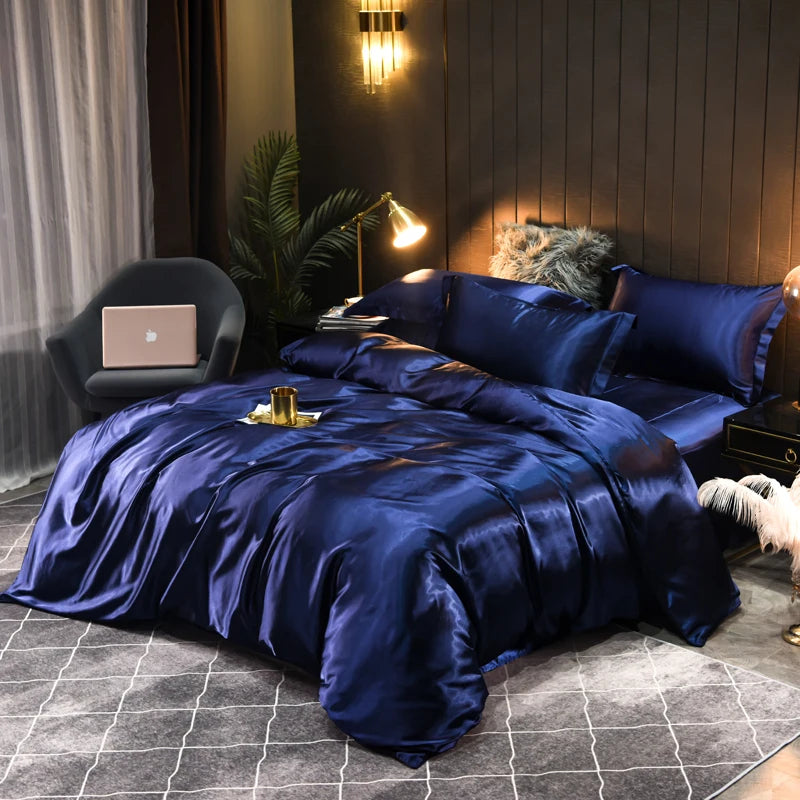 Seidiges Satin-Bettwäscheset: Verwöhnen Sie sich mit luxuriösem Komfort und elegantem Design
