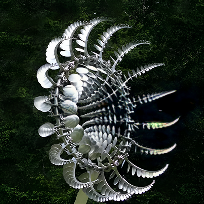 Neue rostfreie magische Metallwindmühle