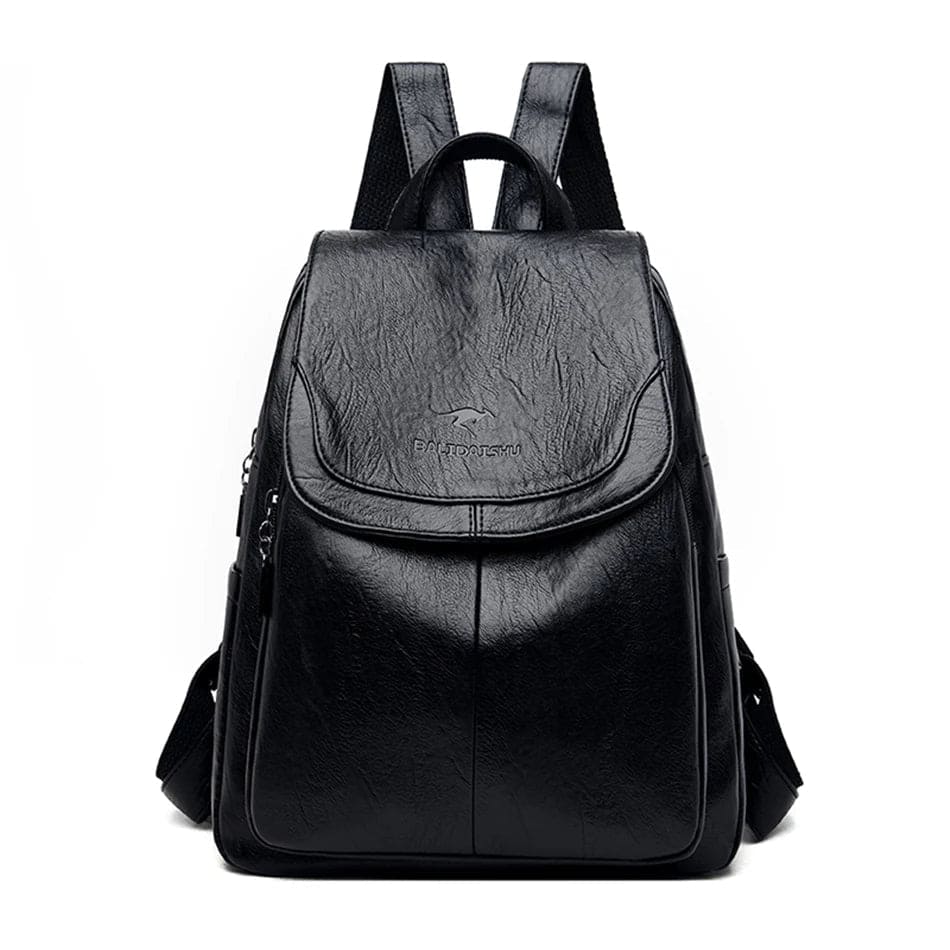 Eleganter Damen-Rucksack aus veganem Leder mit zeitlosem Design