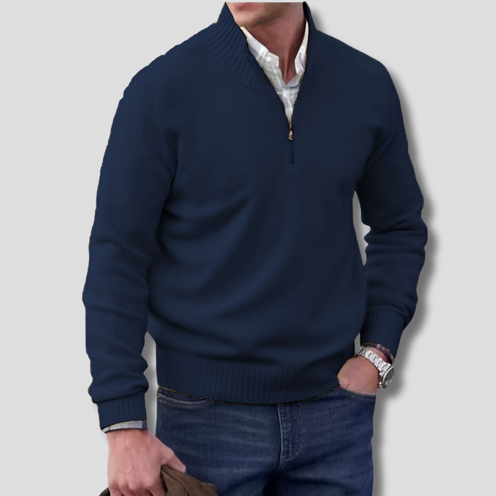 Herren-Pullover mit halbem Reißverschluss – Stilvolle Wahl zum Kombinieren