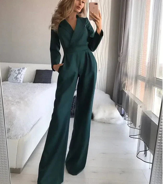 Jumpsuit mit langen Ärmeln