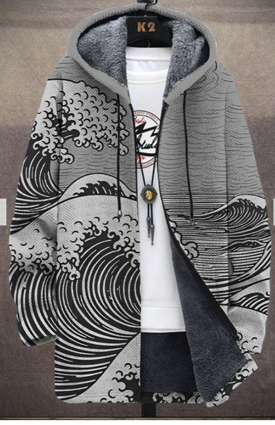 Retro-Farbblock-Weste für Herren