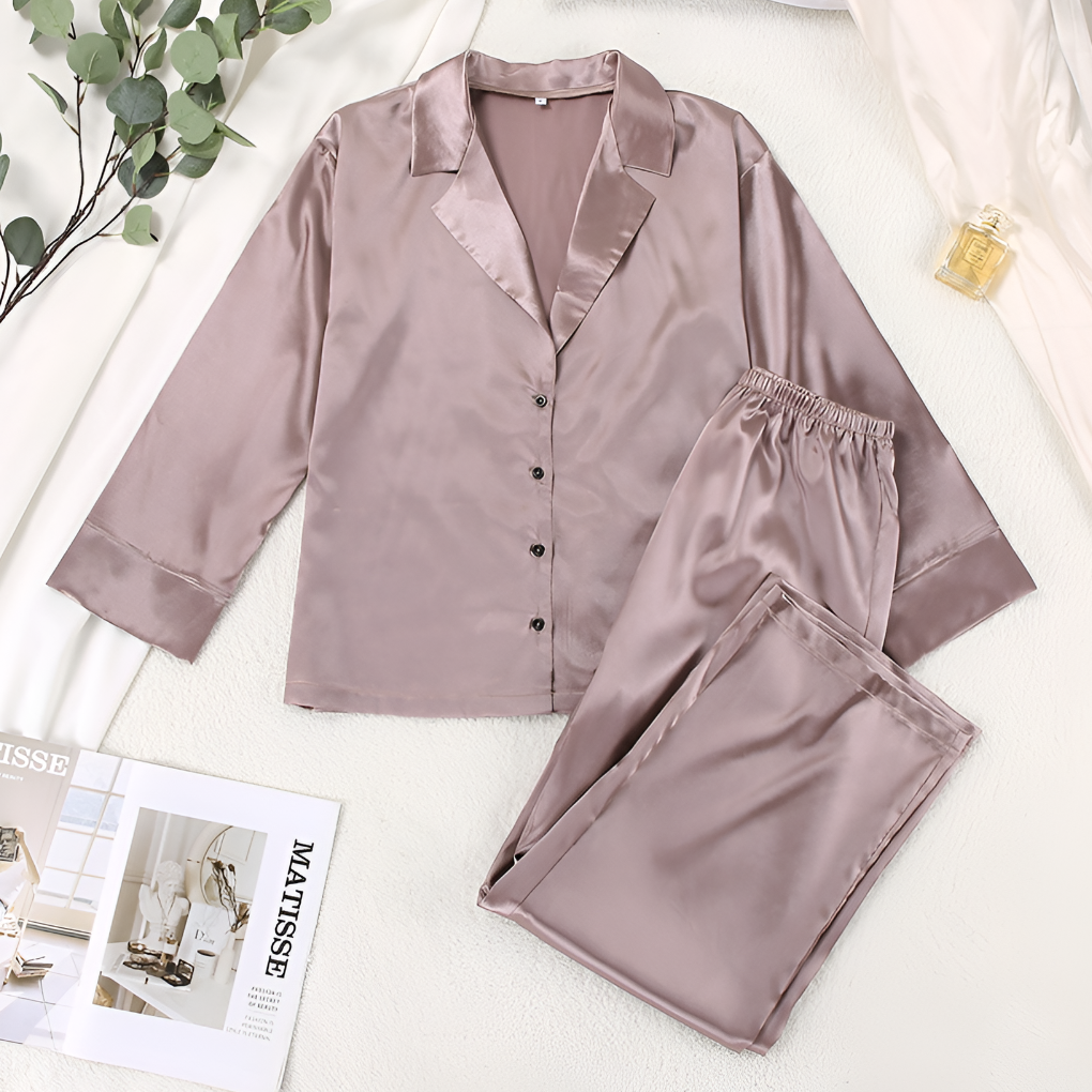 Satin-Loungewear-Set für Damen