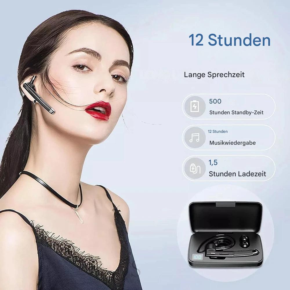 BT5.3 Ein-Ohr-Bluetooth-Headset mit Geräuschunterdrückung