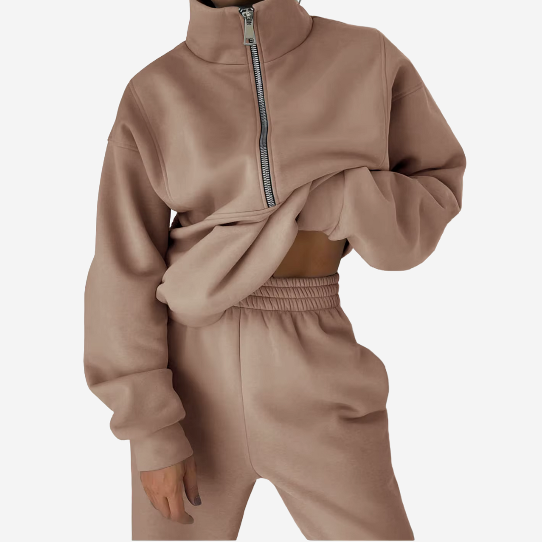 Zweiteiliges Damen-Trainingsset mit hohem Bund