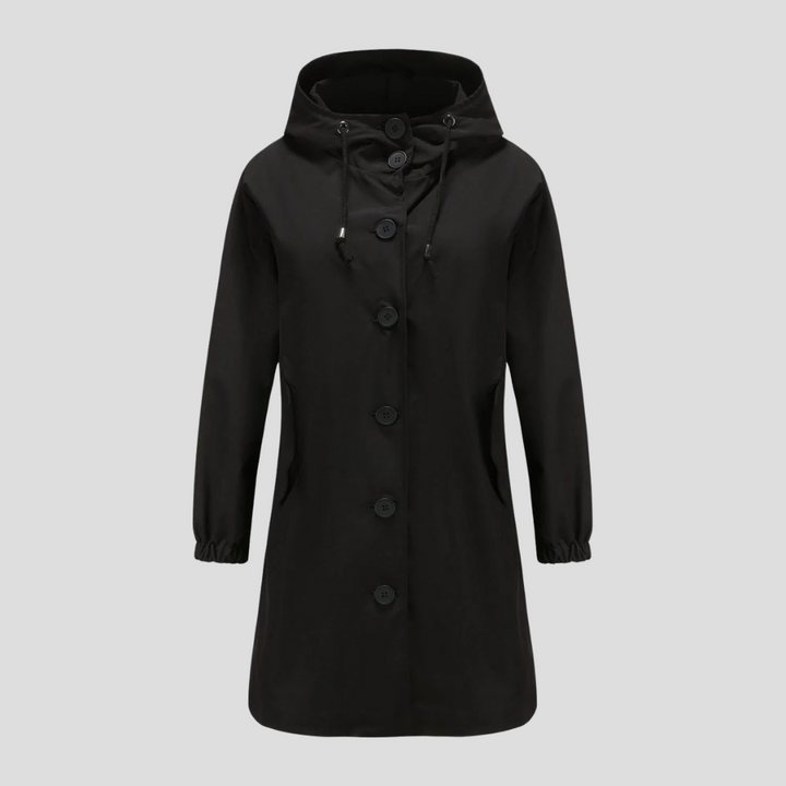Wasserdichte Regenjacke mit Kapuze für Damen
